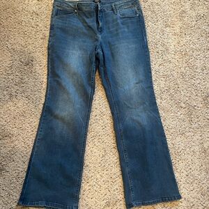 Vera Wang Indigo Wide Leg Jeans